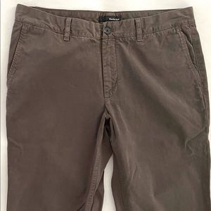 Hawker Rye Mens Slim Chino Pants 34 x 30 
Khaki Green Gray Straight Leg Casual